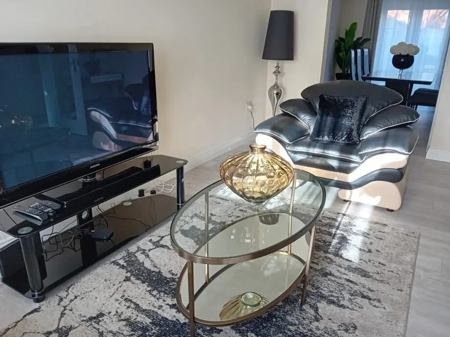 Black and Cream Italian Leather sofas