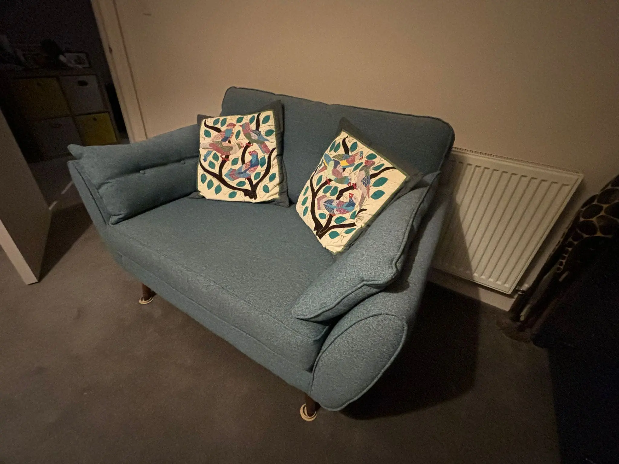 DFS French Connection Teal Cuddler Sofa – Sofalistic The Sofa - Main Image