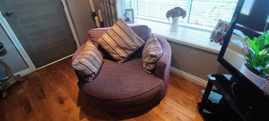 Corner Sofa from Creations. And s ivel cuddle chair