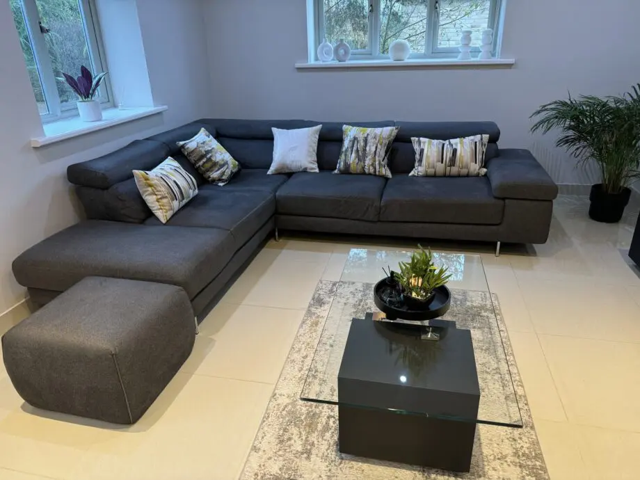 Natuzzi silcano corner sofa.