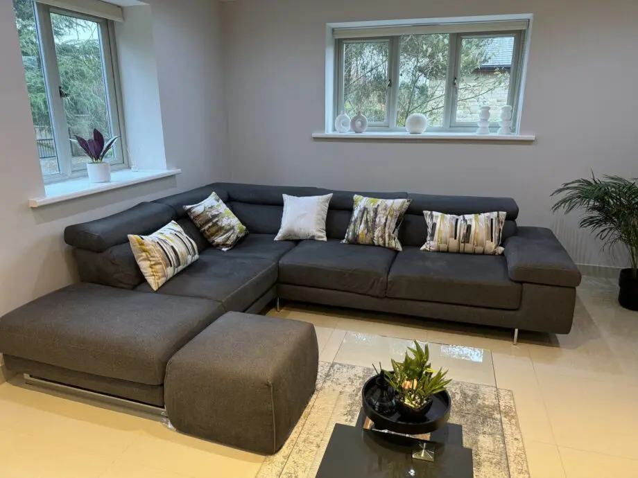 Natuzzi silcano corner sofa.