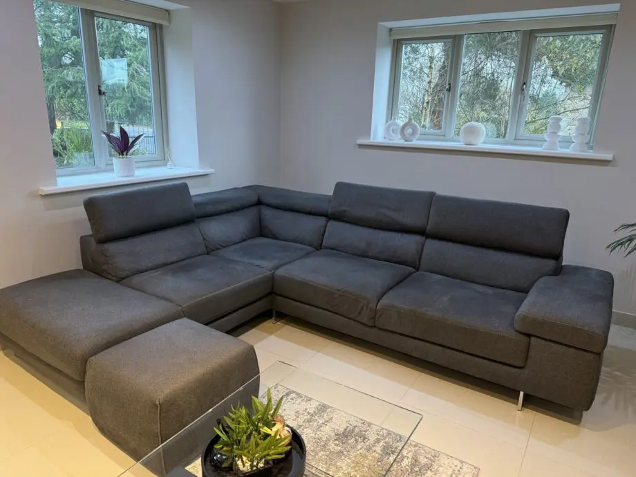 Natuzzi silcano corner sofa.