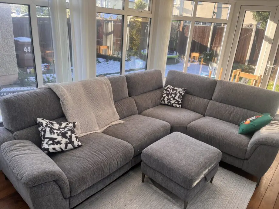 Left Hand facing Cornered Sofa (DFS, Soren, Charcoal)