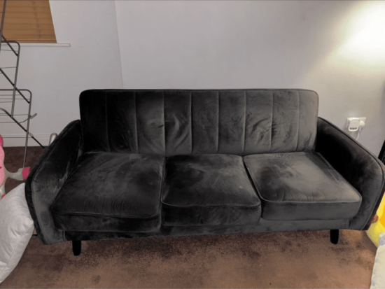 Grey 3 seater sofa