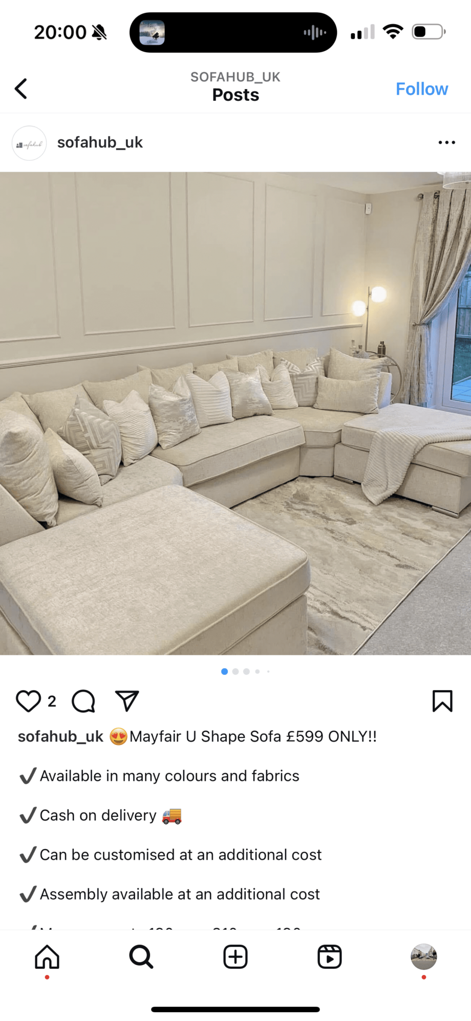 Brand New Mayfair Sofa
