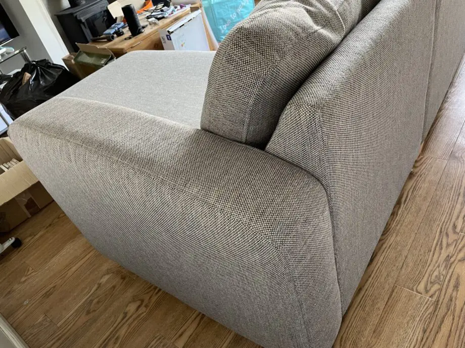 DFS Layla casual corner sofa bed - multi-grey/brown