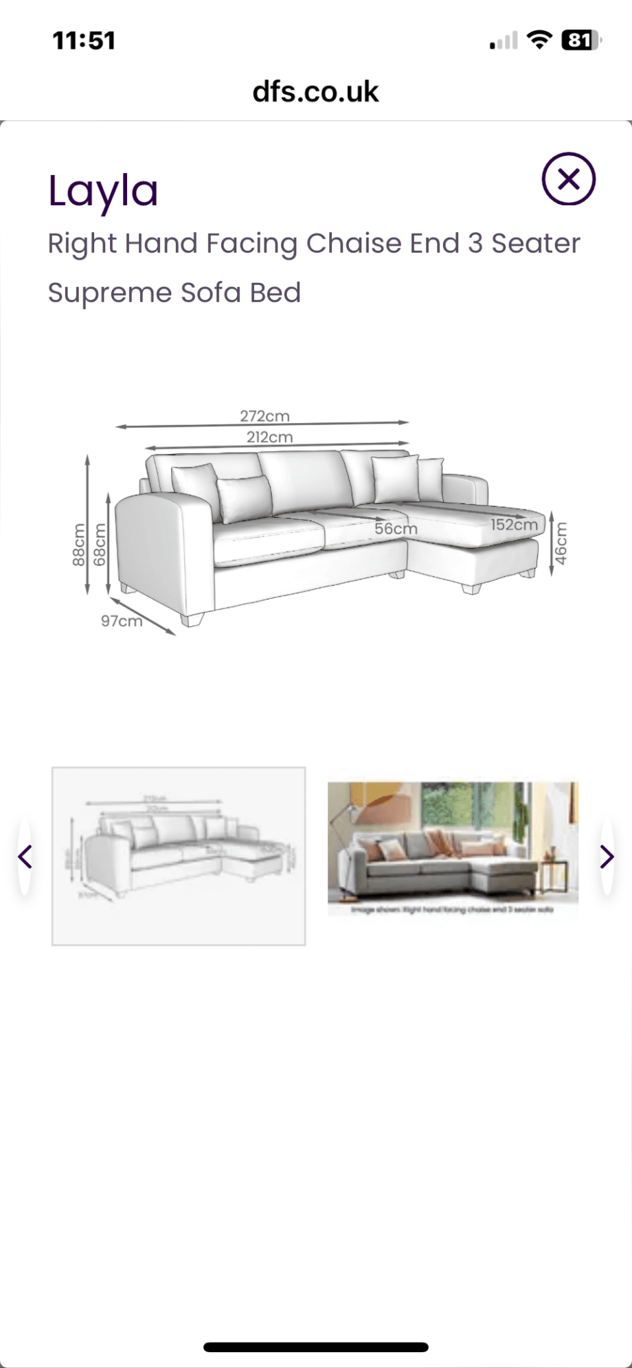 DFS Layla casual corner sofa bed - multi-grey/brown