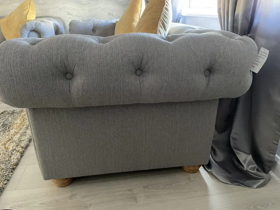 DFS 2x2 seater chesterfield (Cotswold plain) Ash colour.