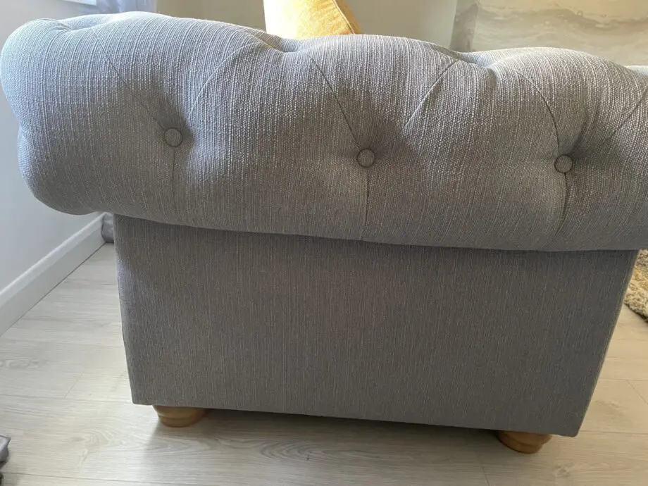 DFS 2x2 seater chesterfield (Cotswold plain) Ash colour.
