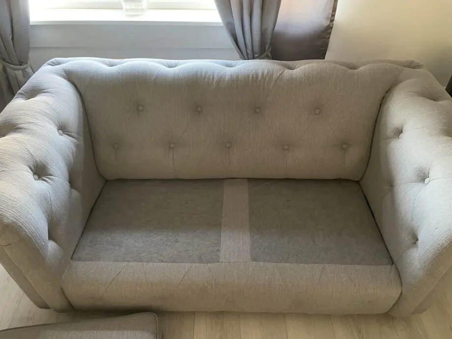 DFS 2x2 seater chesterfield (Cotswold plain) Ash colour.