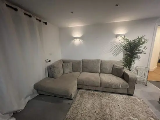 dunelm carson beige corner sofa