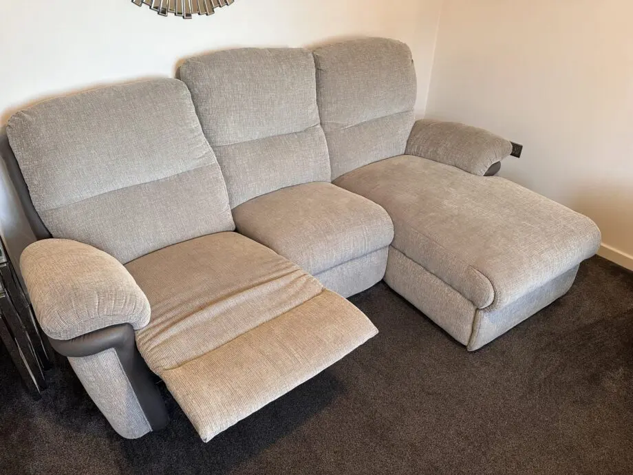 Lay Z Boy Grey recliner with chaise