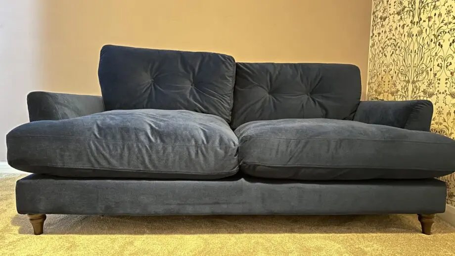 Joules Blue Velvet 3 seater