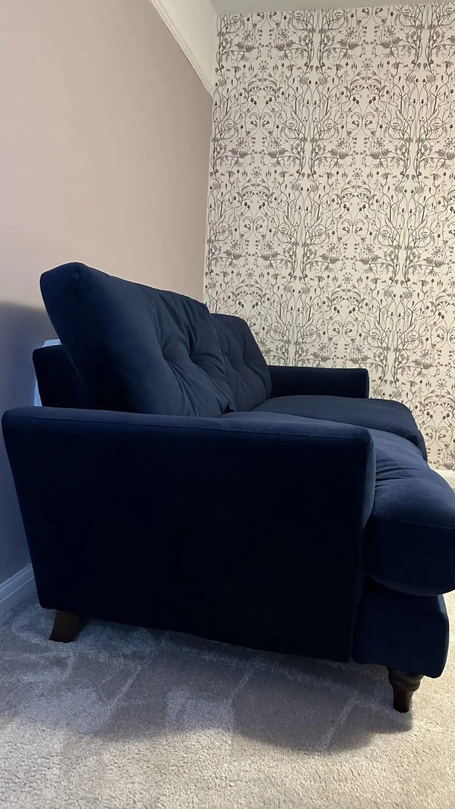 Joules Blue Velvet 3 seater
