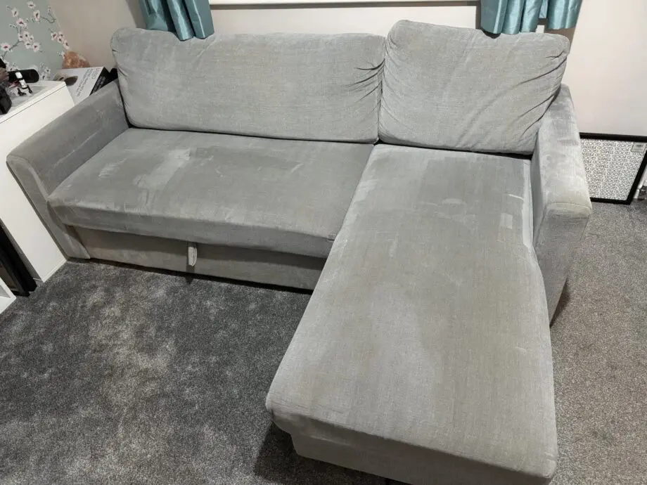 Grey pull out sofa bed