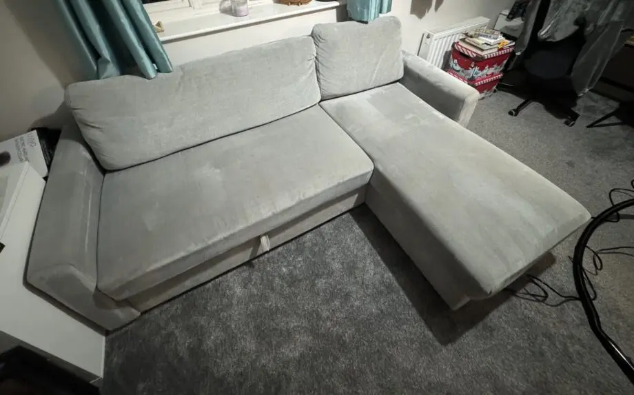 Grey pull out sofa bed