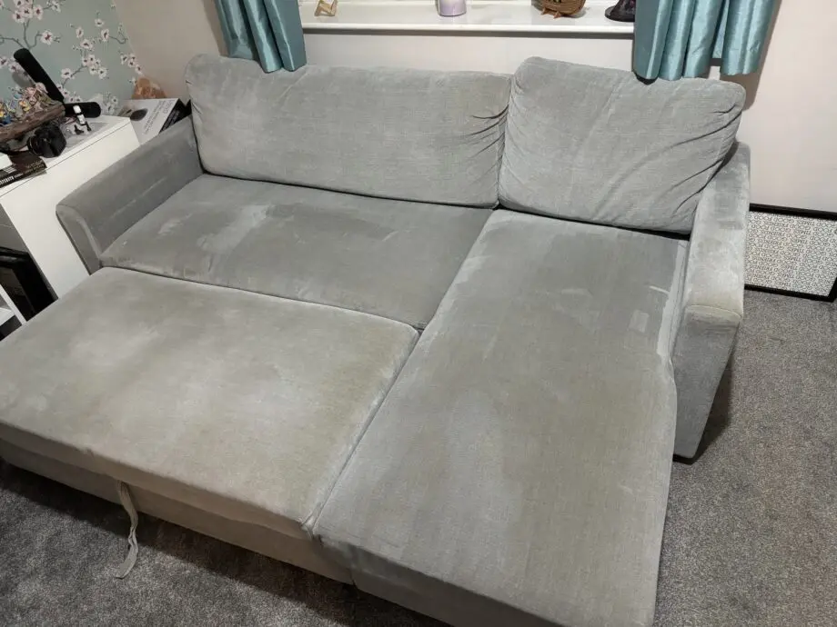 Grey pull out sofa bed