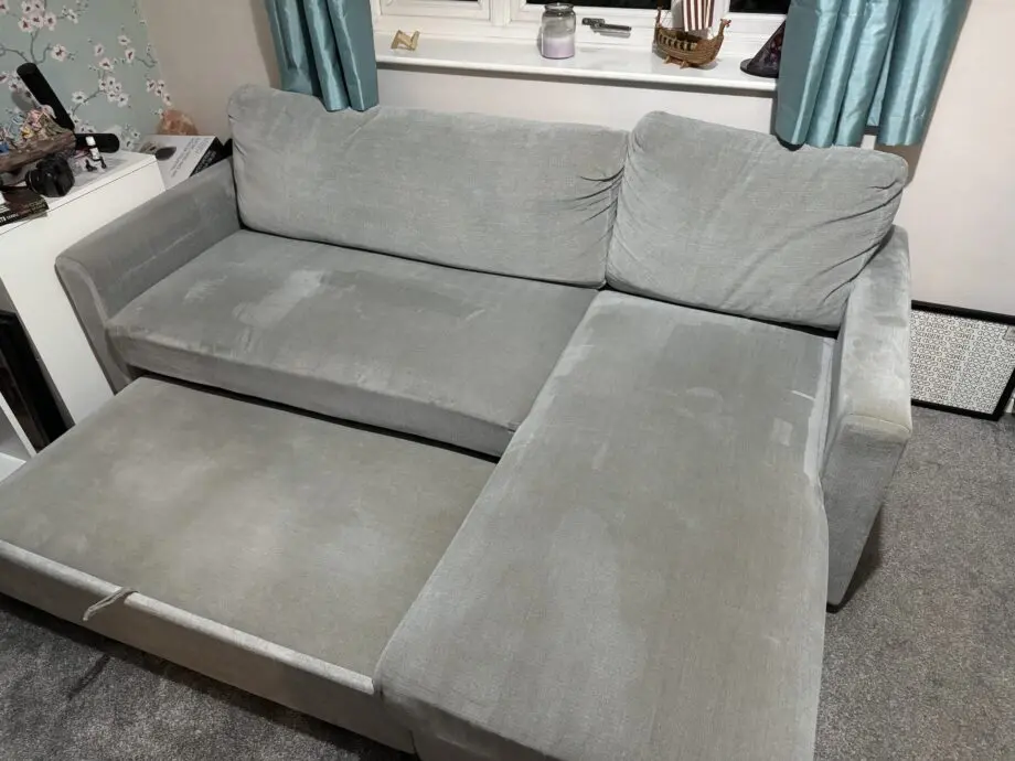 Grey pull out sofa bed