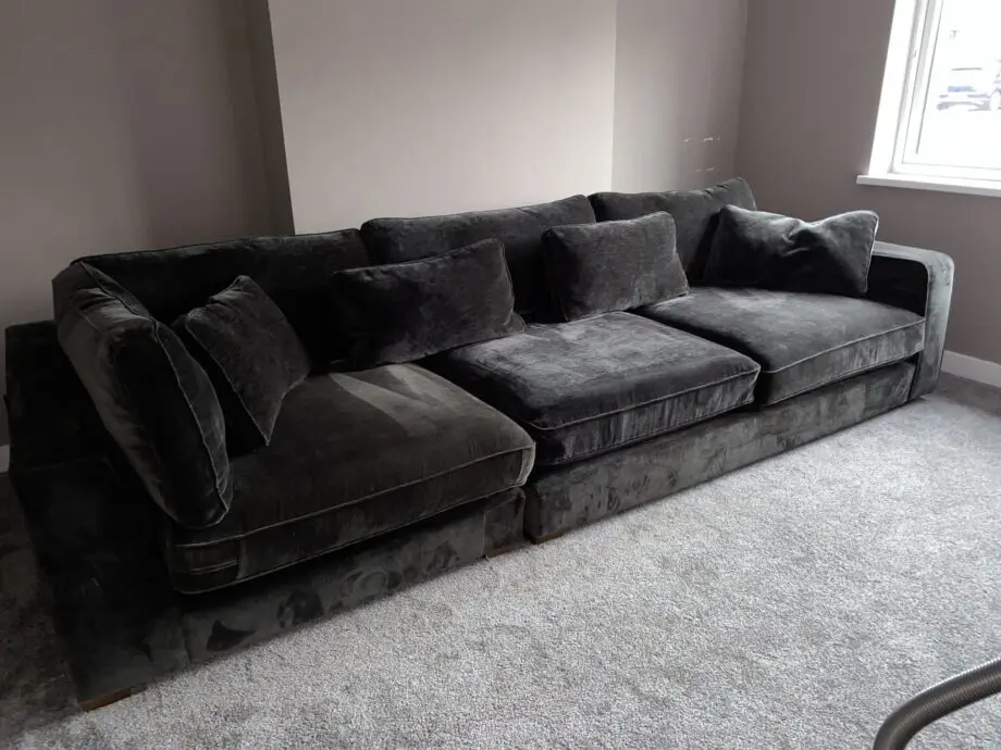 Sofology - Cavalli 3 seater (detachable arms) + Corner piece in Chenille Blanik Slate Mix