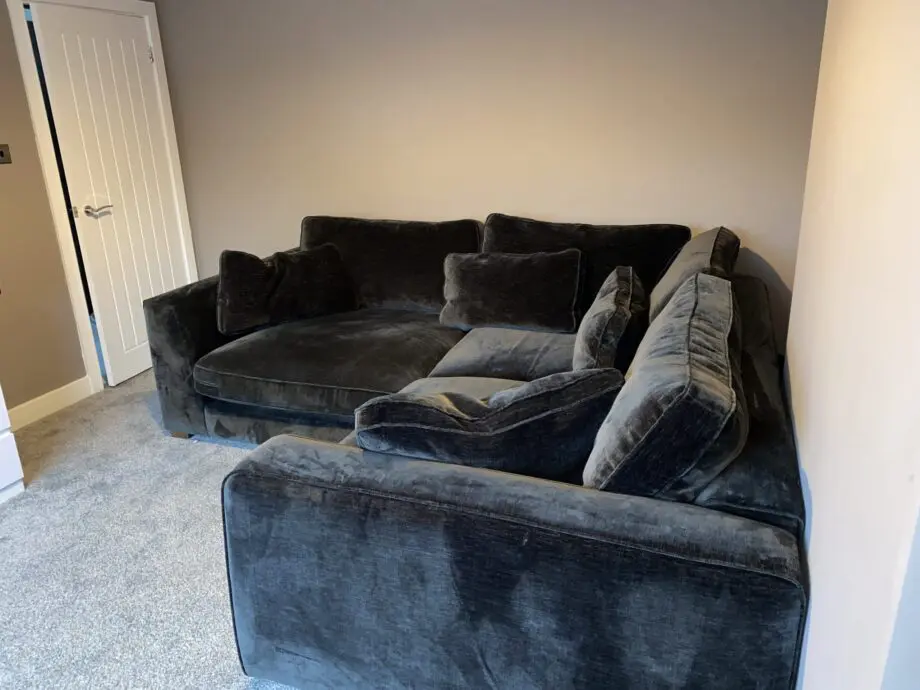 Sofology - Cavalli 3 seater (detachable arms) + Corner piece in Chenille Blanik Slate Mix