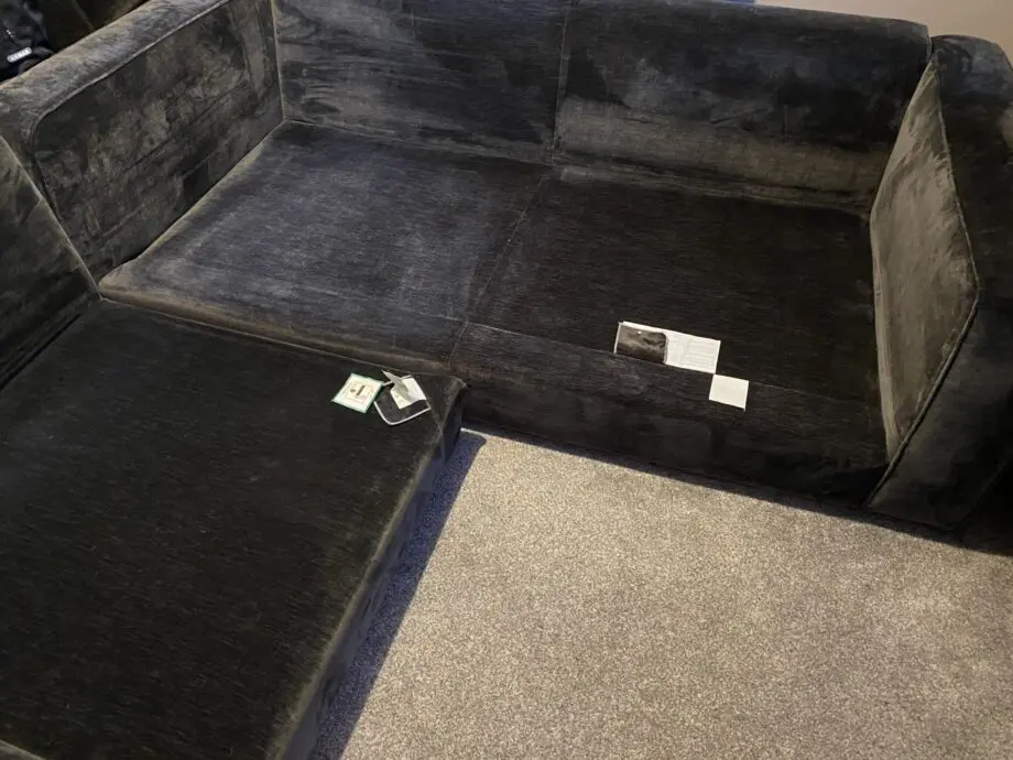 Sofology - Cavalli 3 seater (detachable arms) + Corner piece in Chenille Blanik Slate Mix
