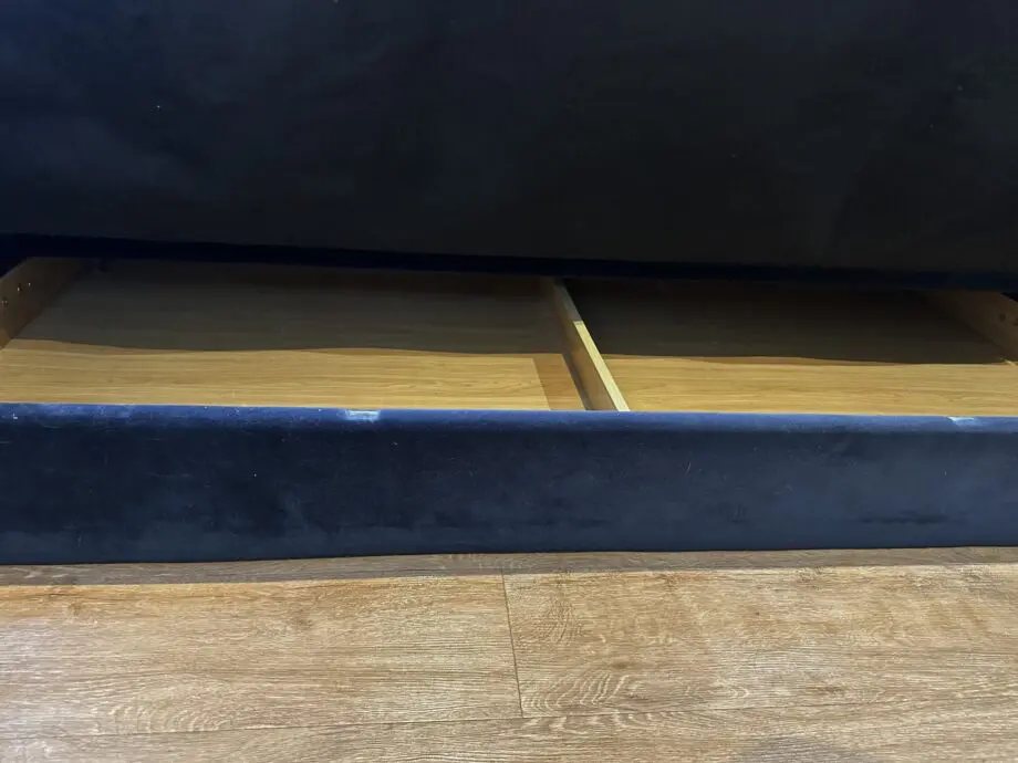 Made Chou Sofa Bed With Storage Velvet Navy