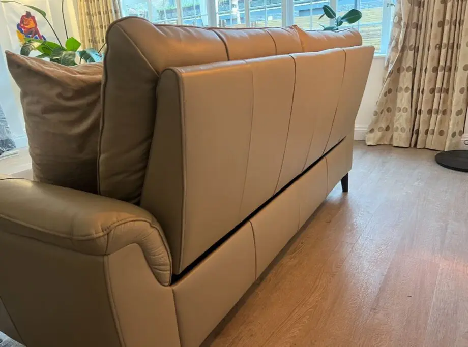 Brand New Beige Leather Sofa