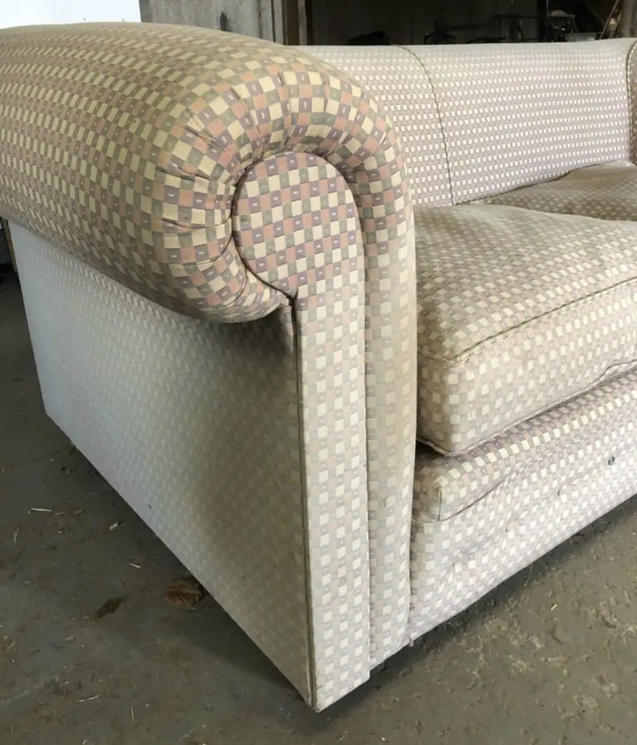 Feather filled large country sofa