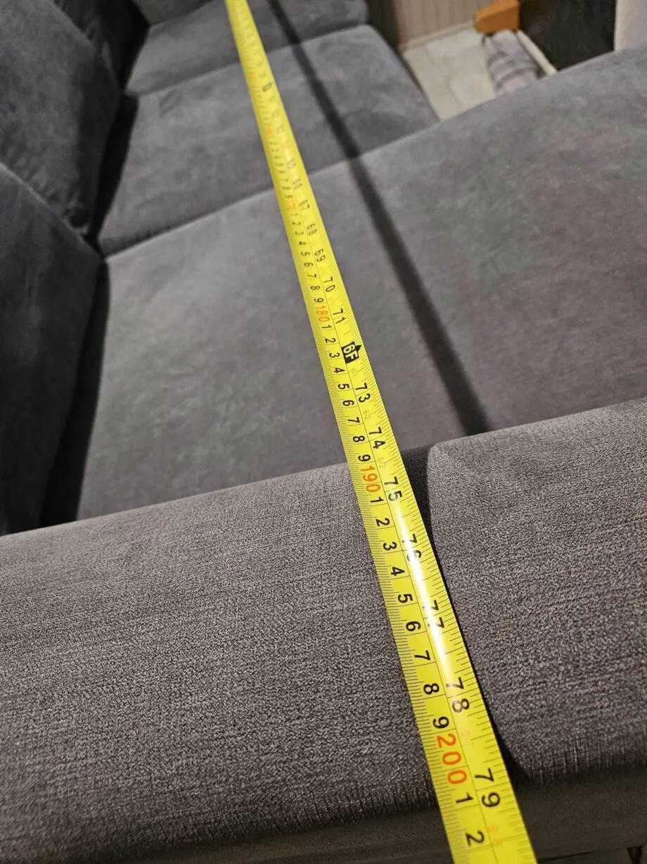 SF Grey L shaped 3 seater sofa