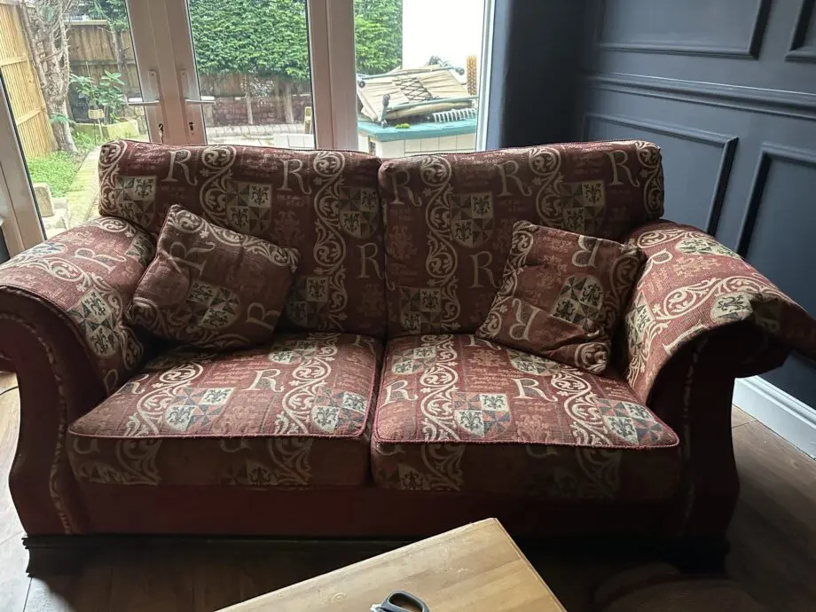 Two gorgeous red sofa sets
