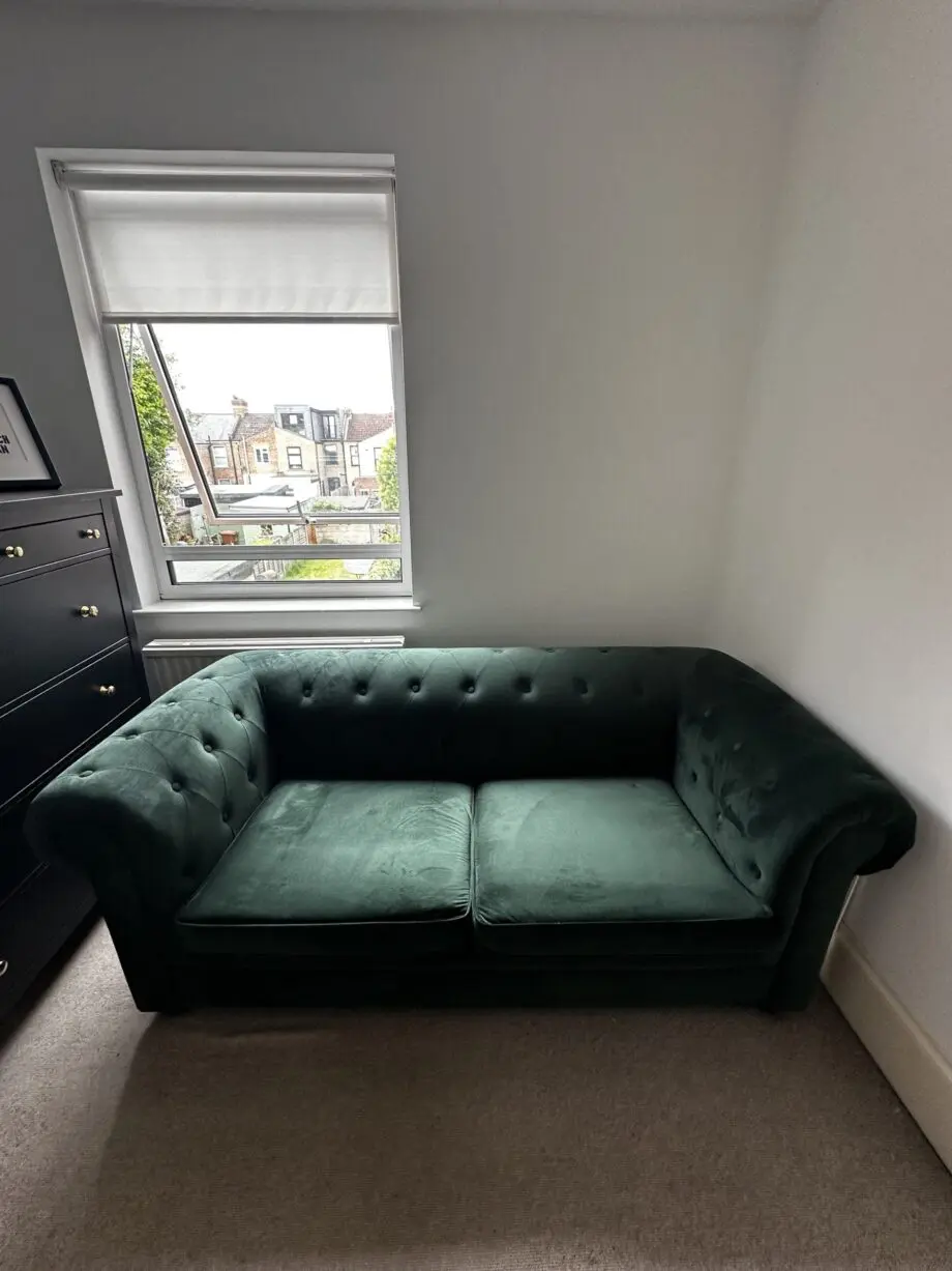 Habitat velvet 3 seater sofa