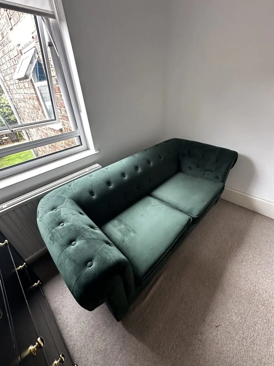 Habitat velvet 3 seater sofa
