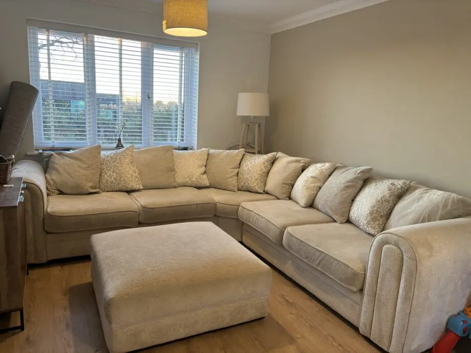 Fab Furniture cream corner sofa
