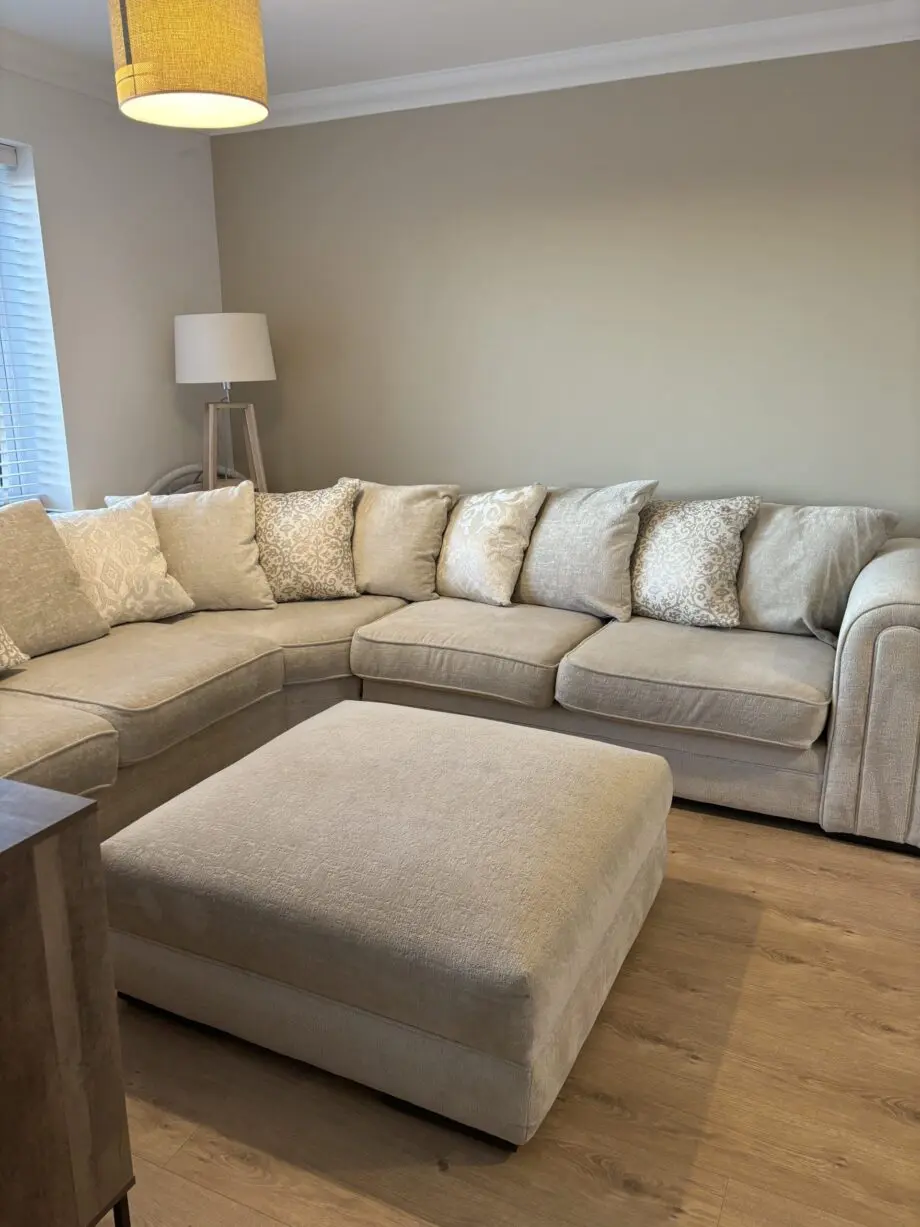Fab Furniture cream corner sofa