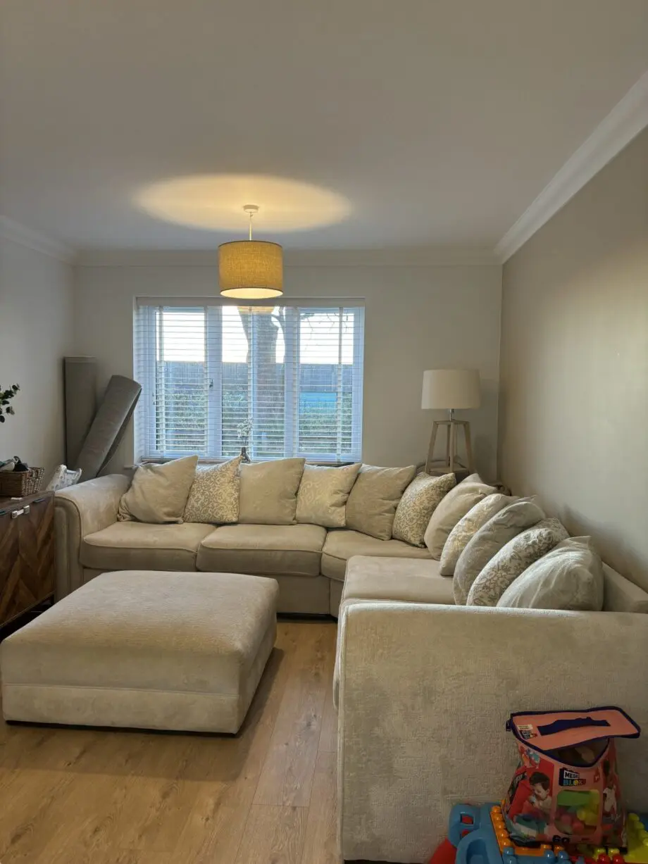 Fab Furniture cream corner sofa