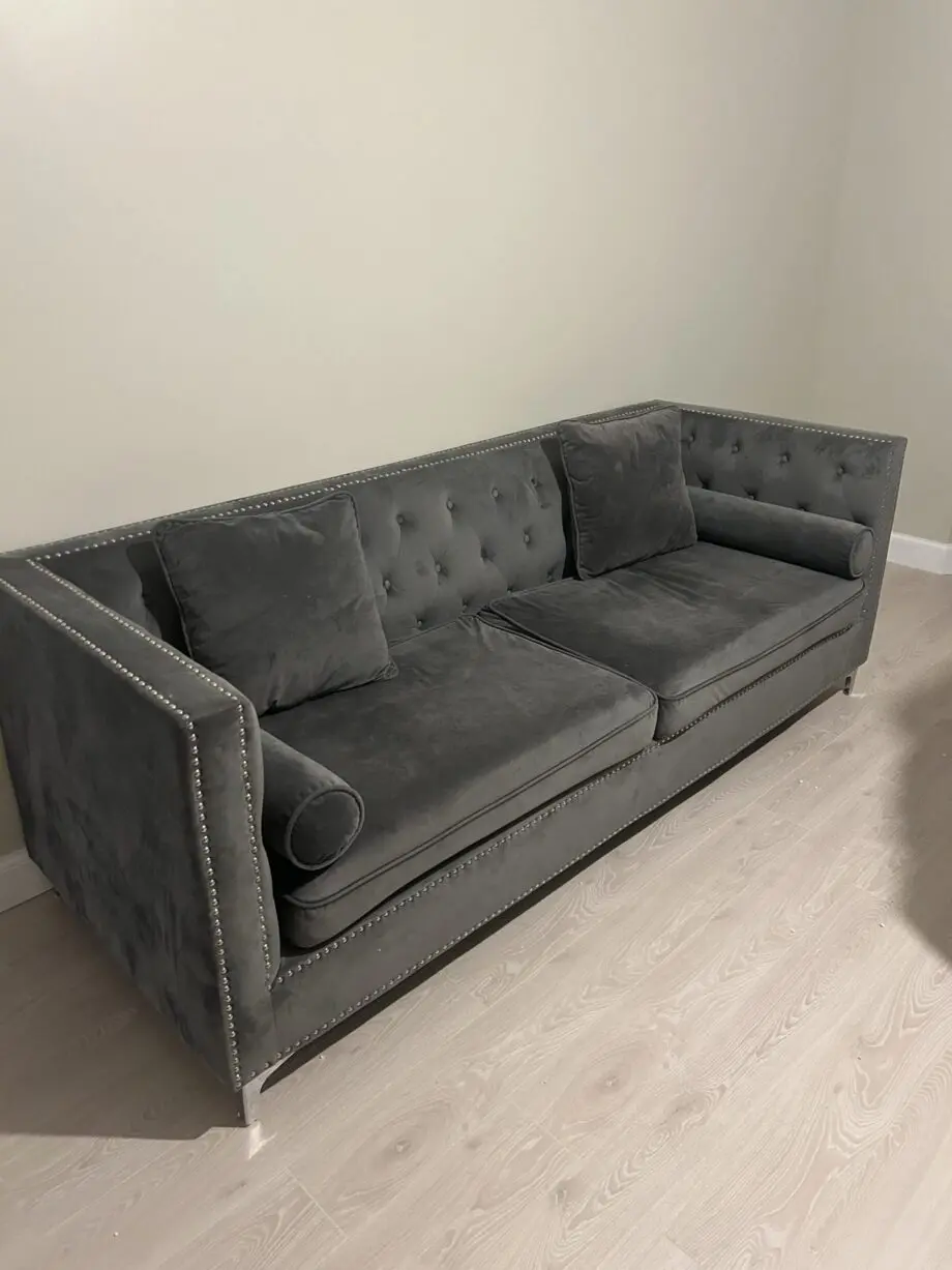 Oak furniture superstore grey sofa set