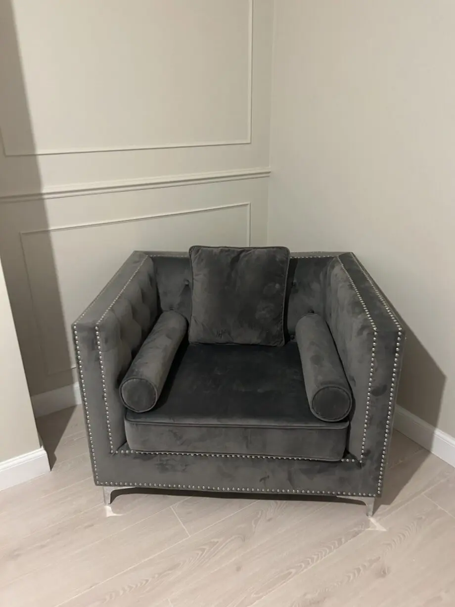 Oak furniture superstore grey sofa set