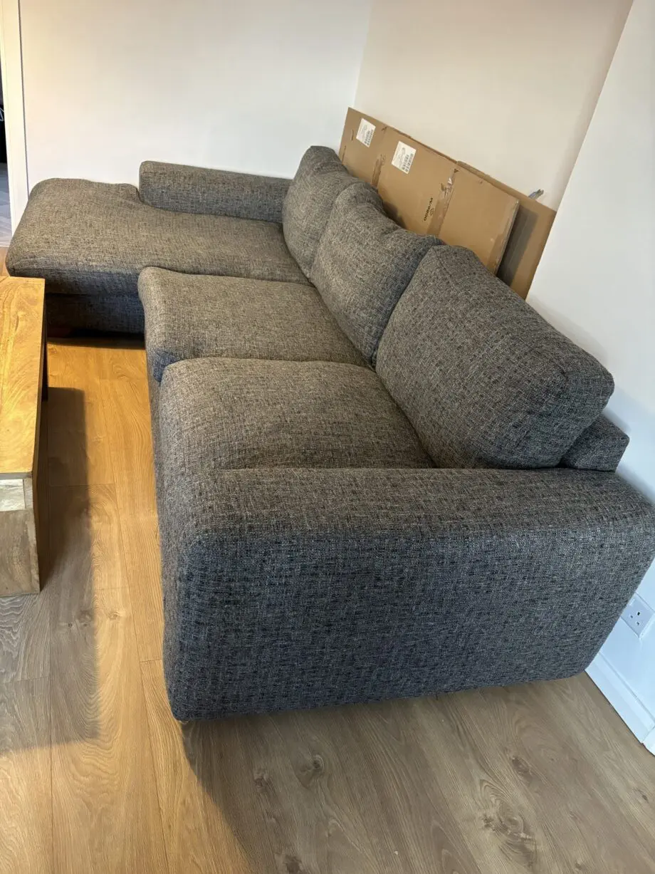 Next Houghton chunky boucle dark grey good condition
