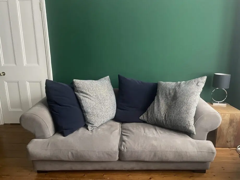 3 seater grey quality sofa handmade by RAFT