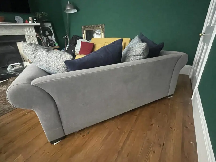 3 seater grey quality sofa handmade by RAFT
