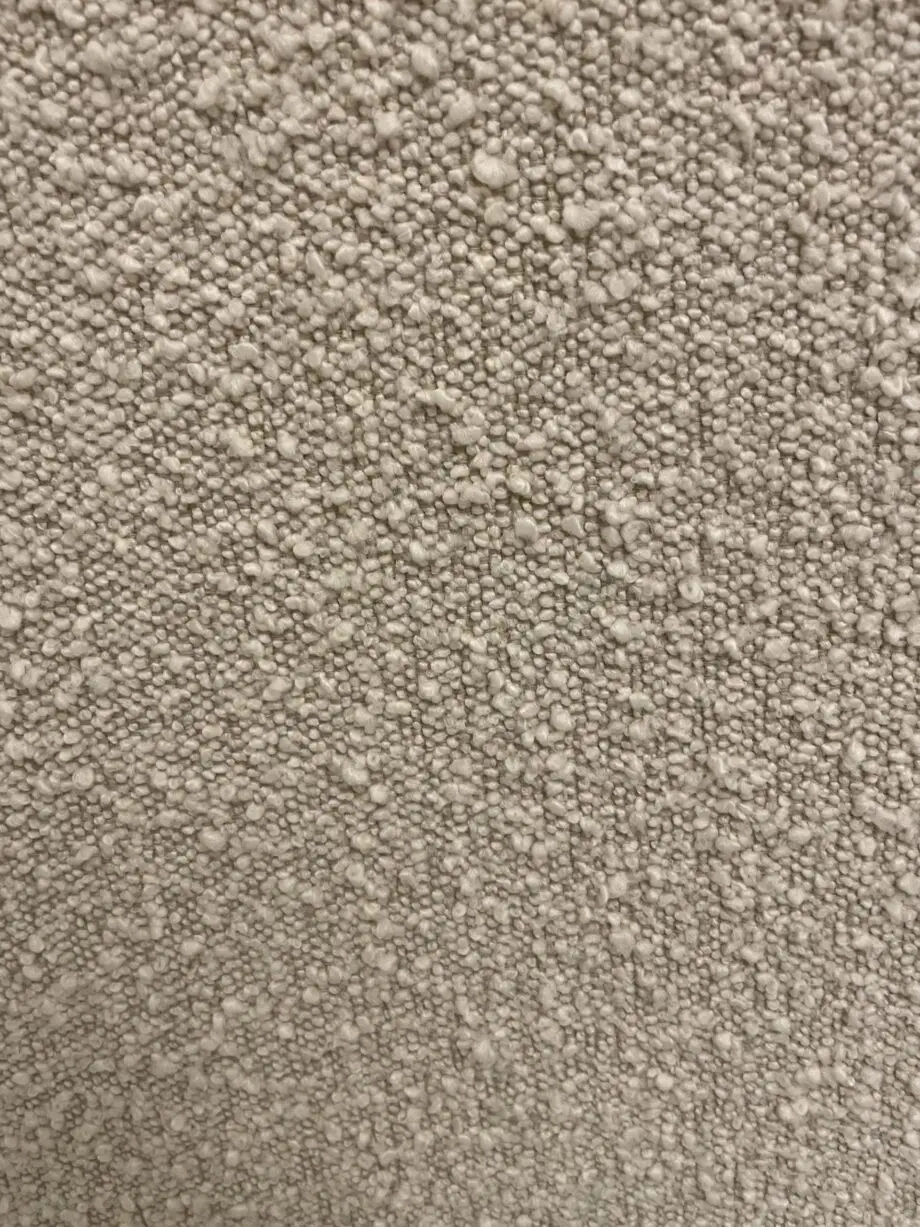 Modern Cream Boucle Fabric 3 Seater Curved Tub Sofa