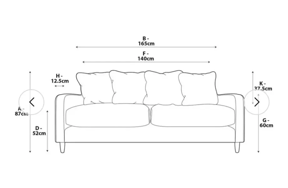Habitat swift blue velvet two seater sofa