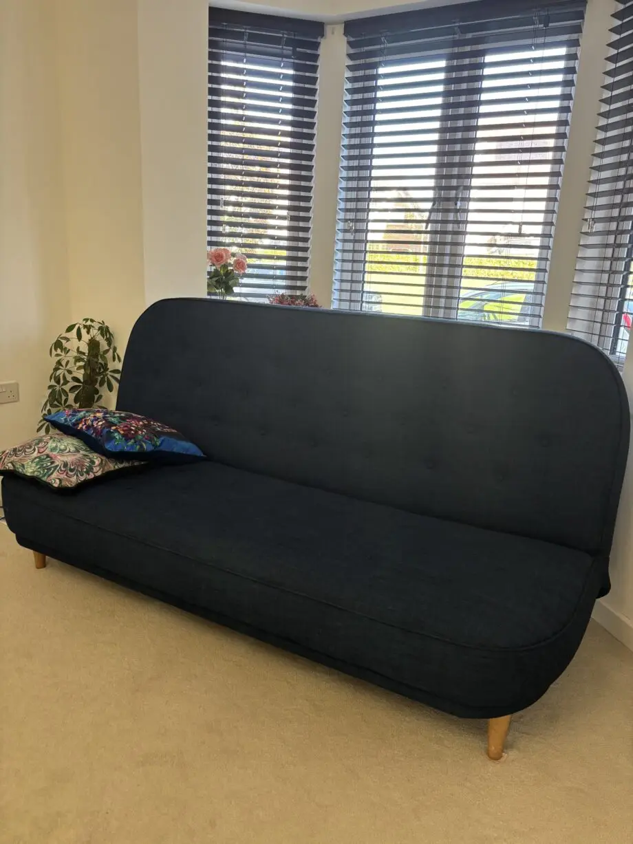 JohnLewis+ 2 Seater Sofa+ Navy Blue+ Sofa Bed