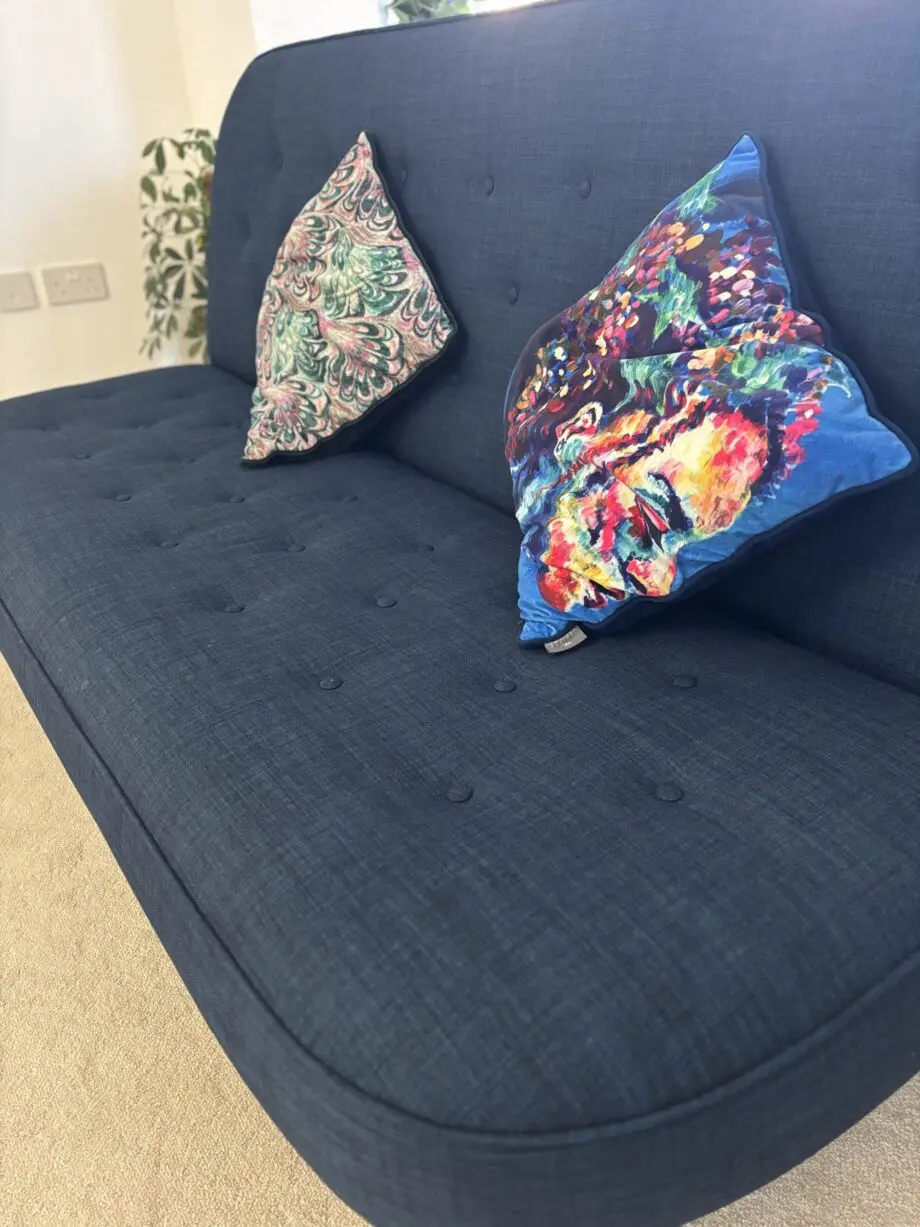 JohnLewis+ 2 Seater Sofa+ Navy Blue+ Sofa Bed