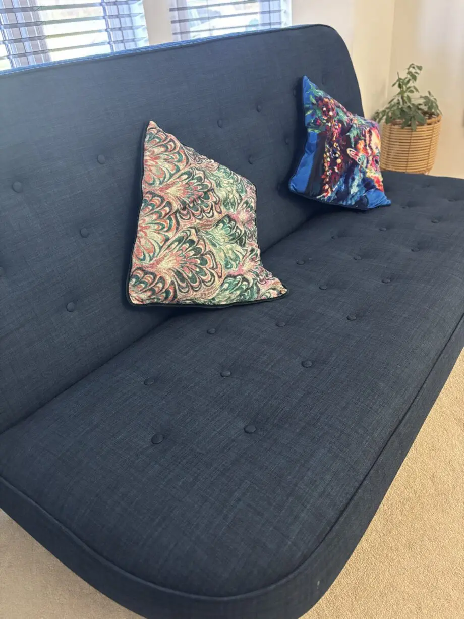 JohnLewis+ 2 Seater Sofa+ Navy Blue+ Sofa Bed