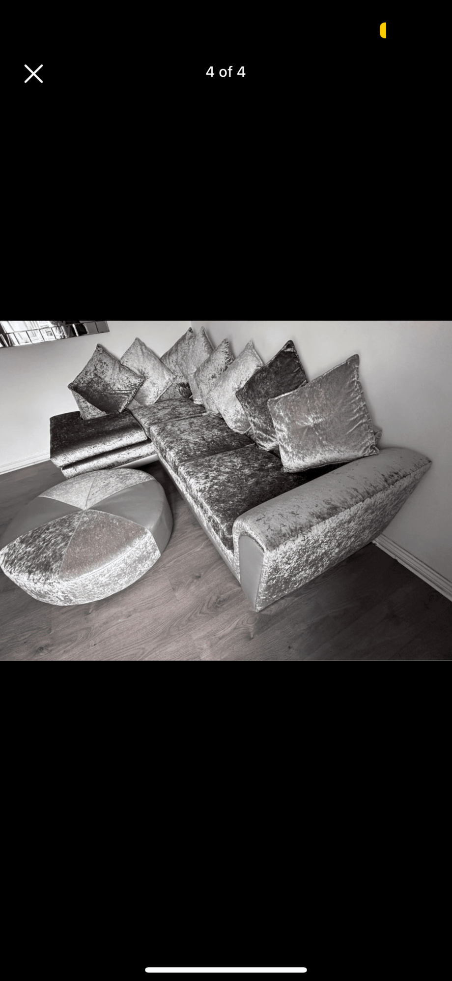 DFS CORNER SOFA WITH FOOTSTOOL