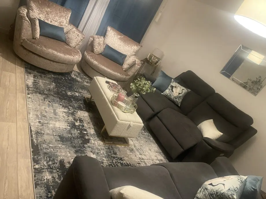 Scs Morgan electric recliner twin sofa 3 seater x2