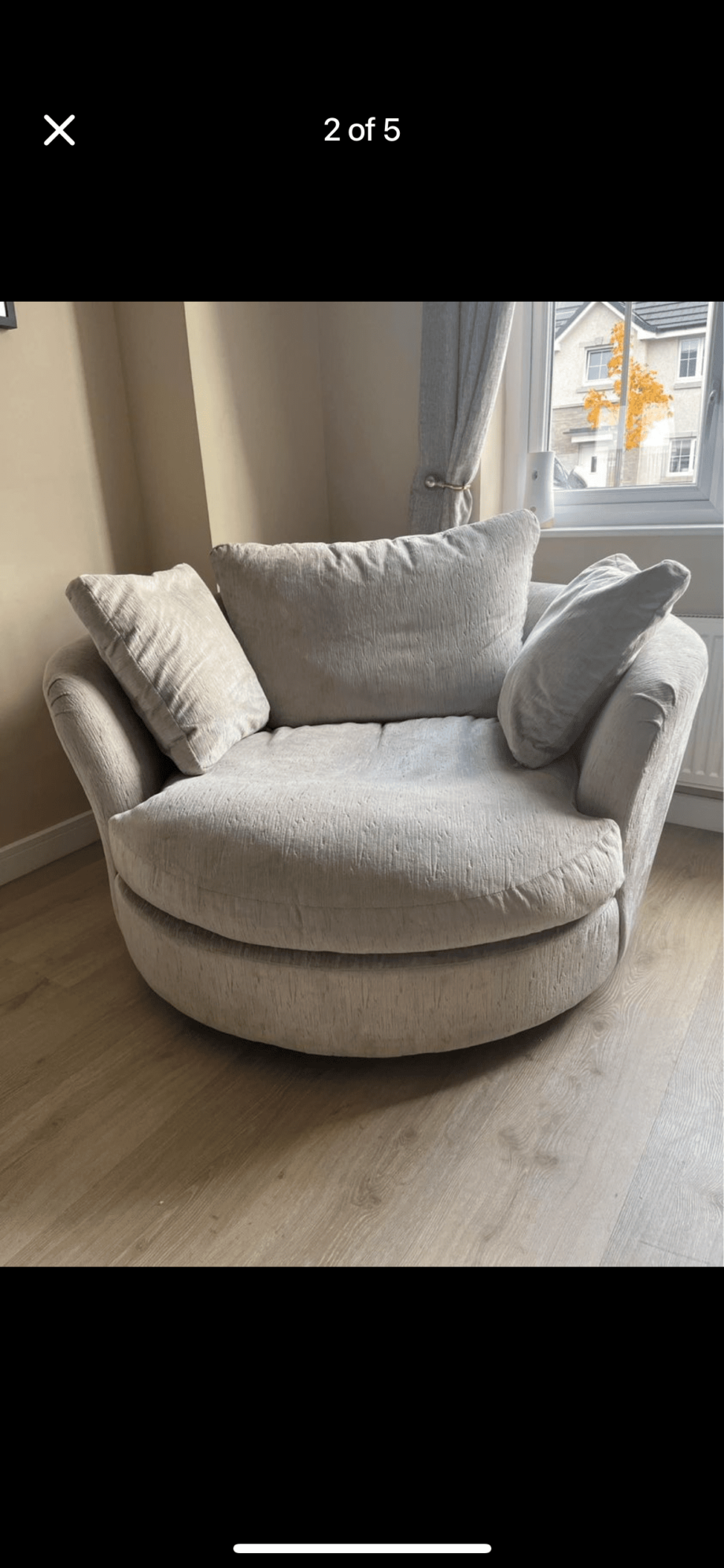 Coco Cuddle Chair and Footstool