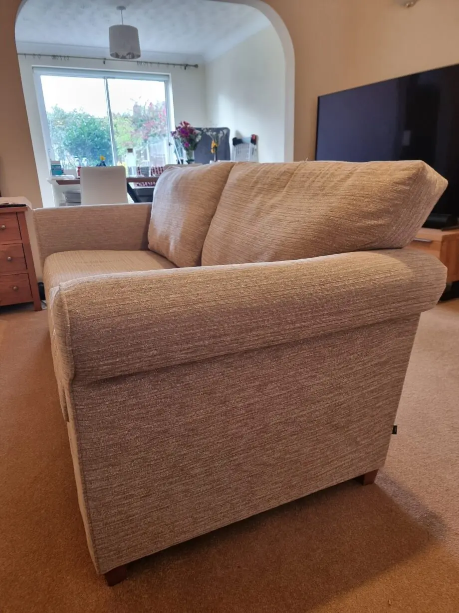 Next Sofa Set of 2 (large and medium 2-seaters) - Natural colour fabric