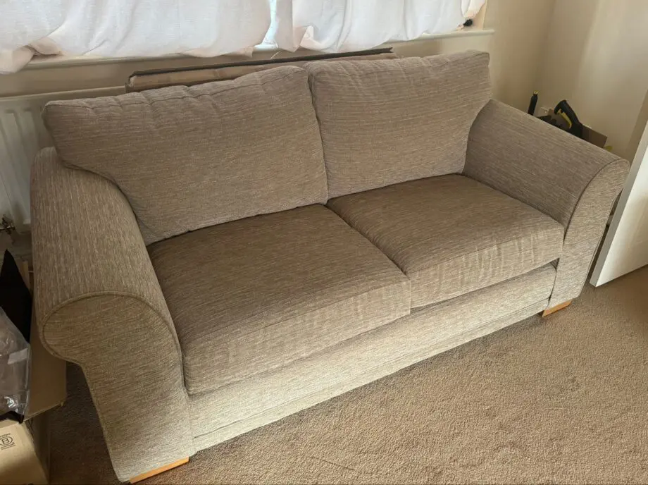 Next Sofa Set of 2 (large and medium 2-seaters) - Natural colour fabric